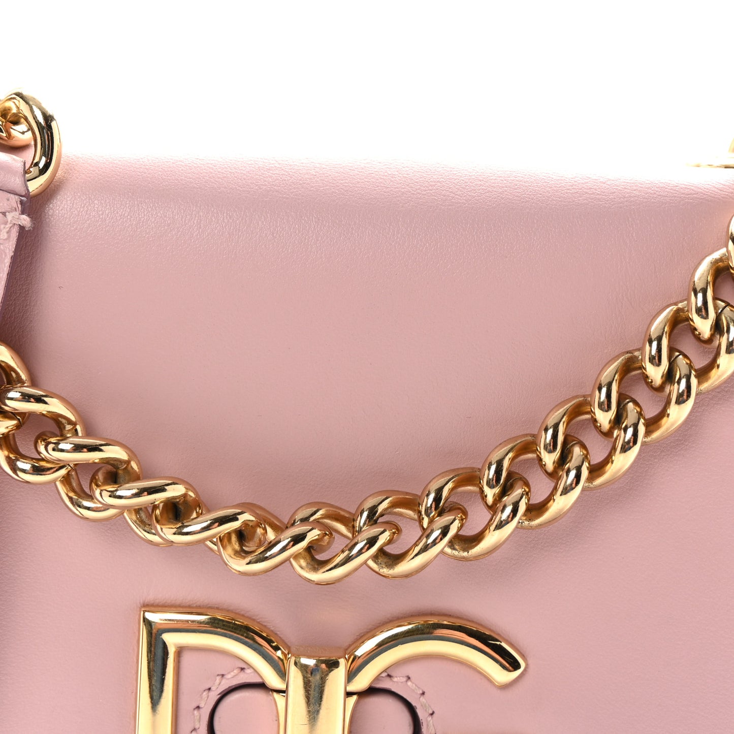 Calfskin Media Wifi Shoulder Bag Pink