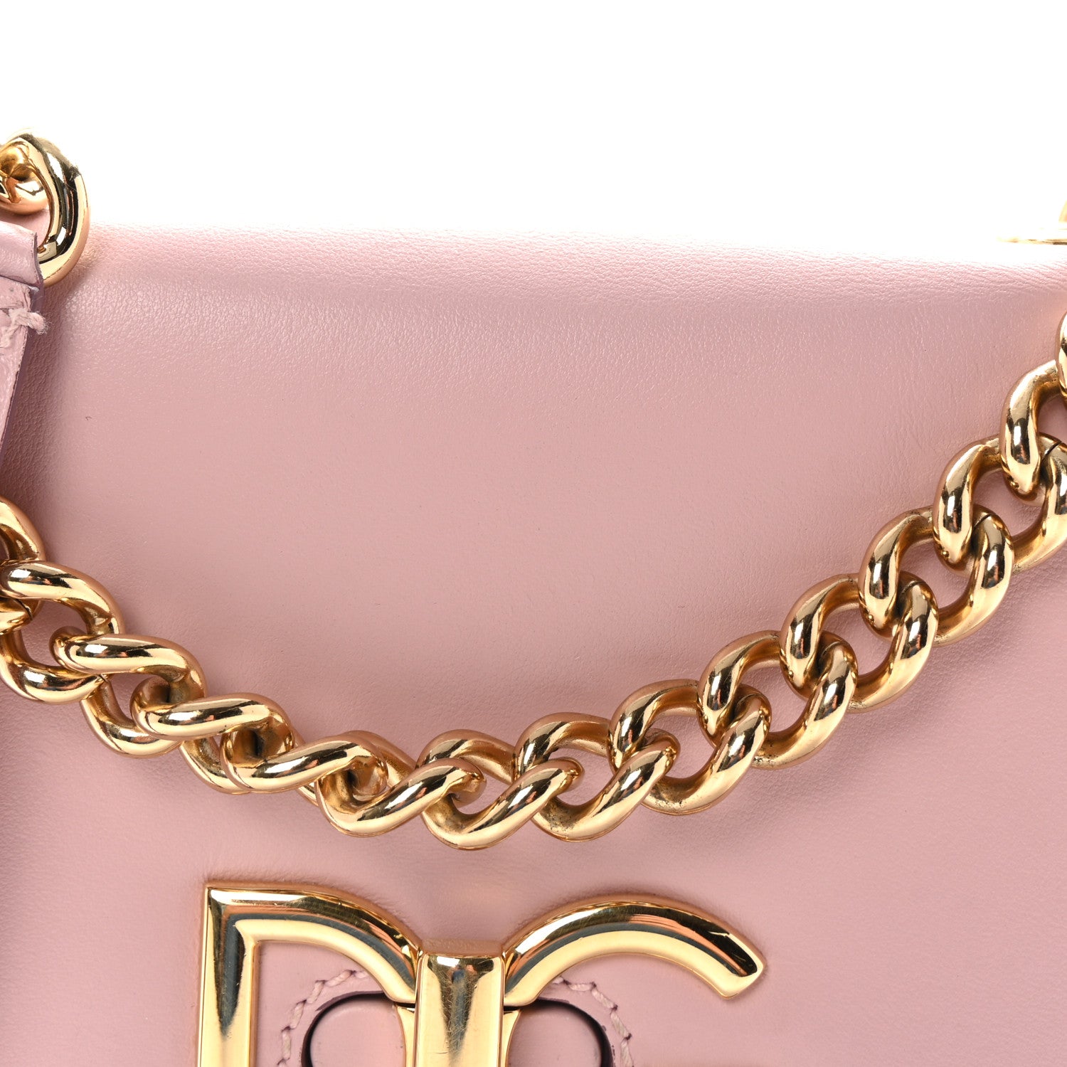 Dolce & Gabbana Calfskin Media Wifi Shoulder Bag Pink 8 of 10