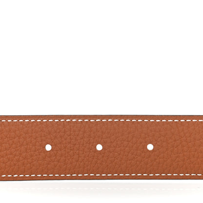 Hermes Box Togo 32mm H Belt 100 Black Gold 4 of 5
