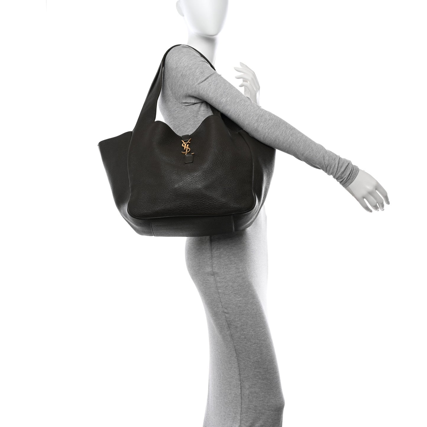 Grained Deerskin Bea Tote Musk