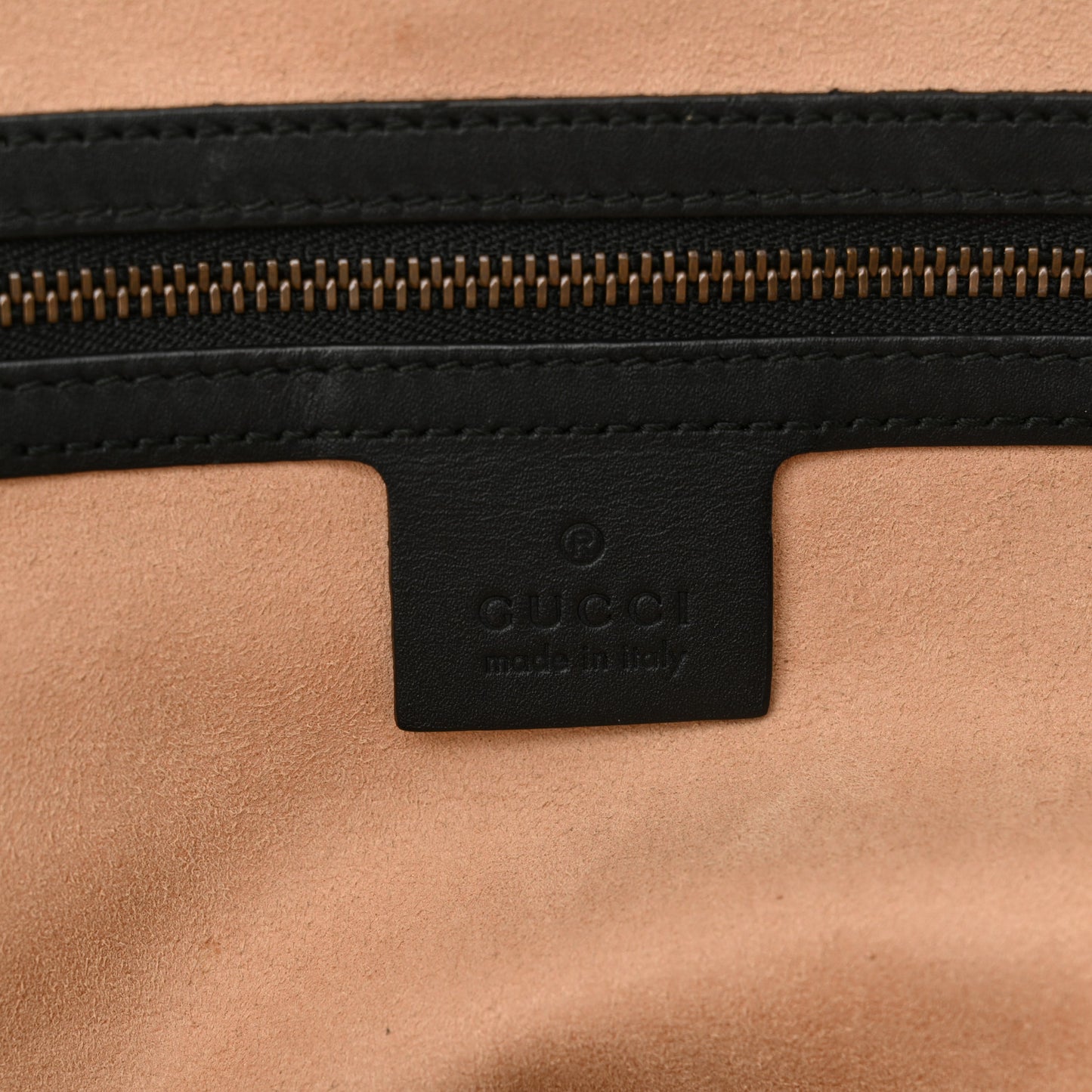 Suede Ophidia Medium Re(Belle) Top Handle Bag Nocciola Black