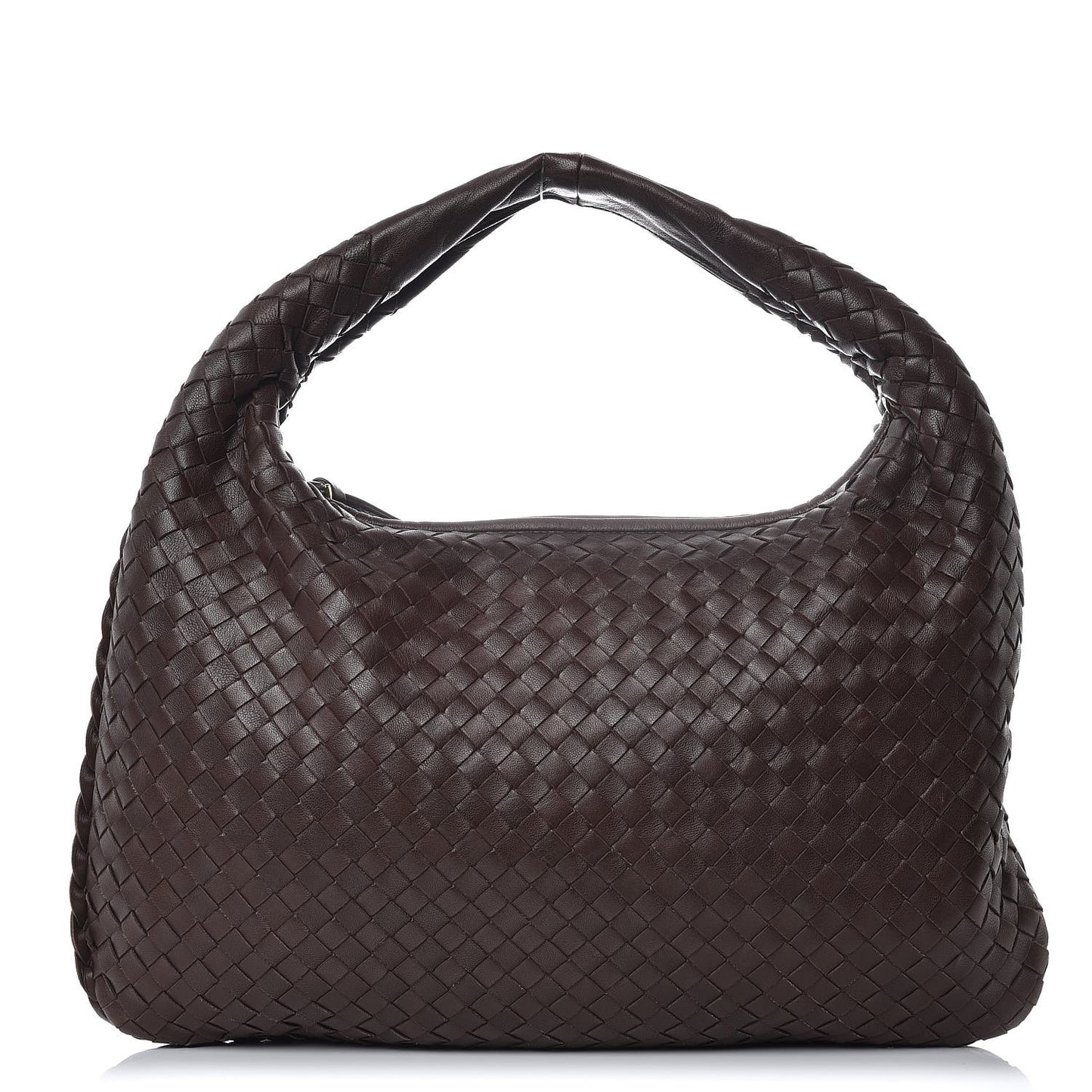 Nappa Intrecciato Medium Veneta Hobo Ebano