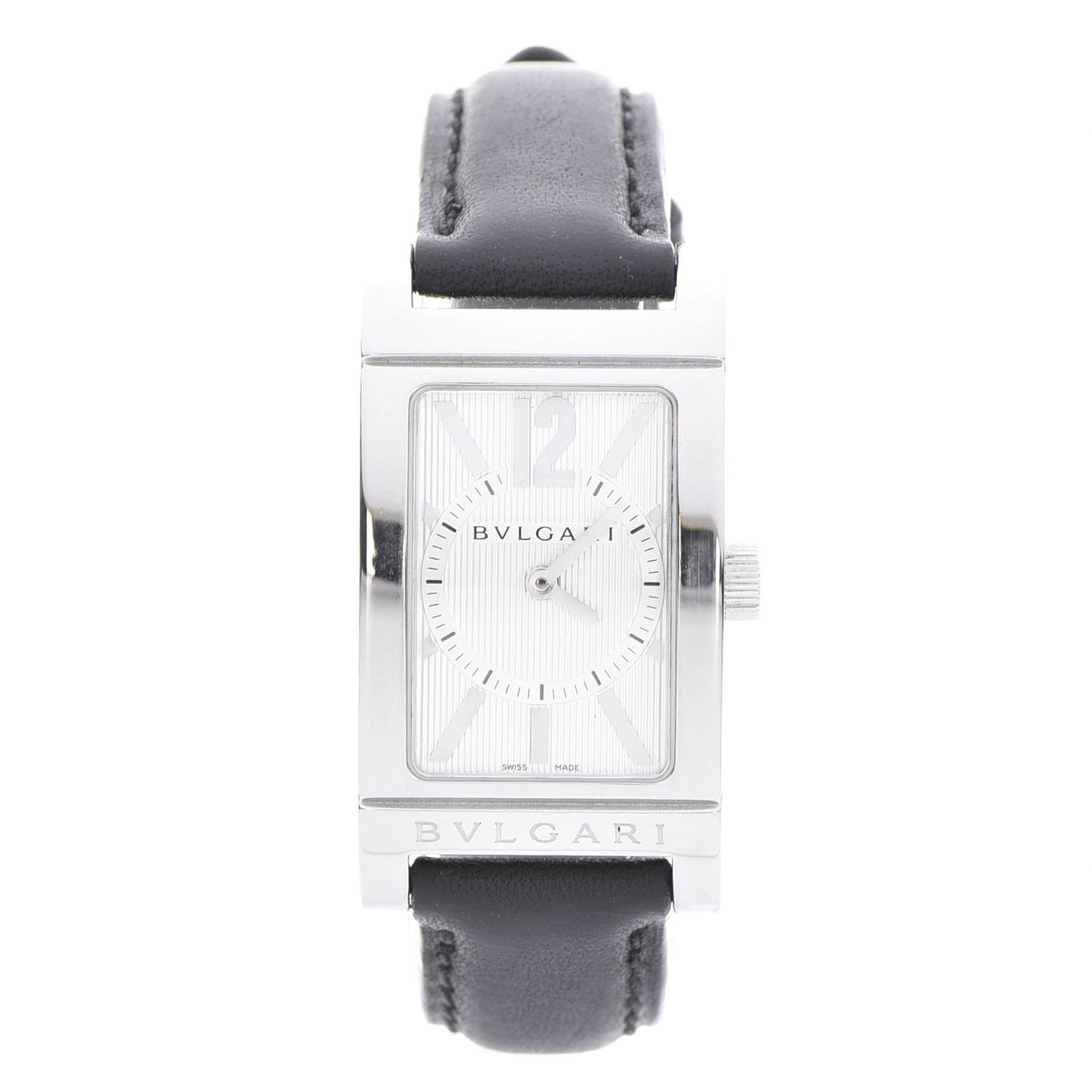 Stainless Steel Calfskin 21mm Rettangolo Quartz Watch