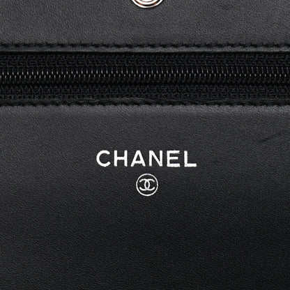 Chanel Caviar Timeless CC Wallet On Chain WOC Black 6 of 9