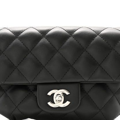 Chanel Calfskin Quilted CC Uniform Flap Belt Bag Black 7 of 9