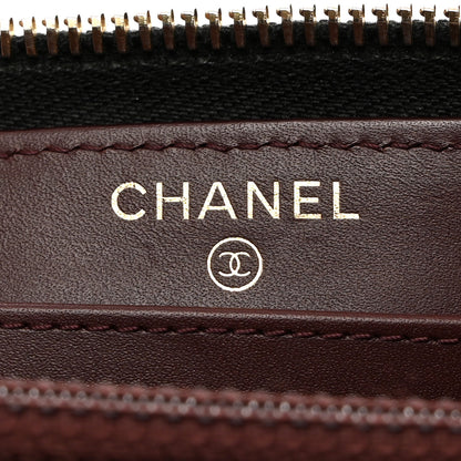 Chanel Caviar Quilted Large Gusset Zip Around Wallet Black 6 of 13