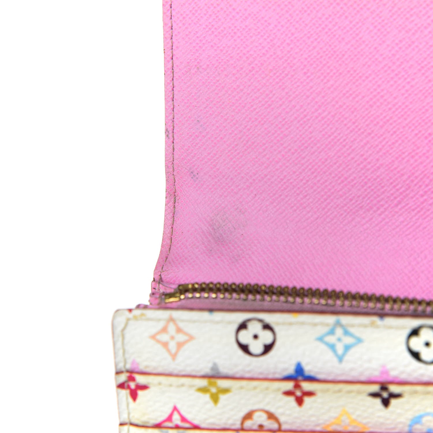 Louis Vuitton Monogram Multicolor Sarah Wallet White Litchi 9 of 9