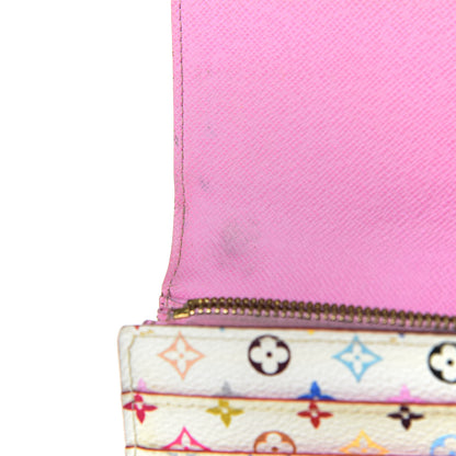 Louis Vuitton Monogram Multicolor Sarah Wallet White Litchi 9 of 9