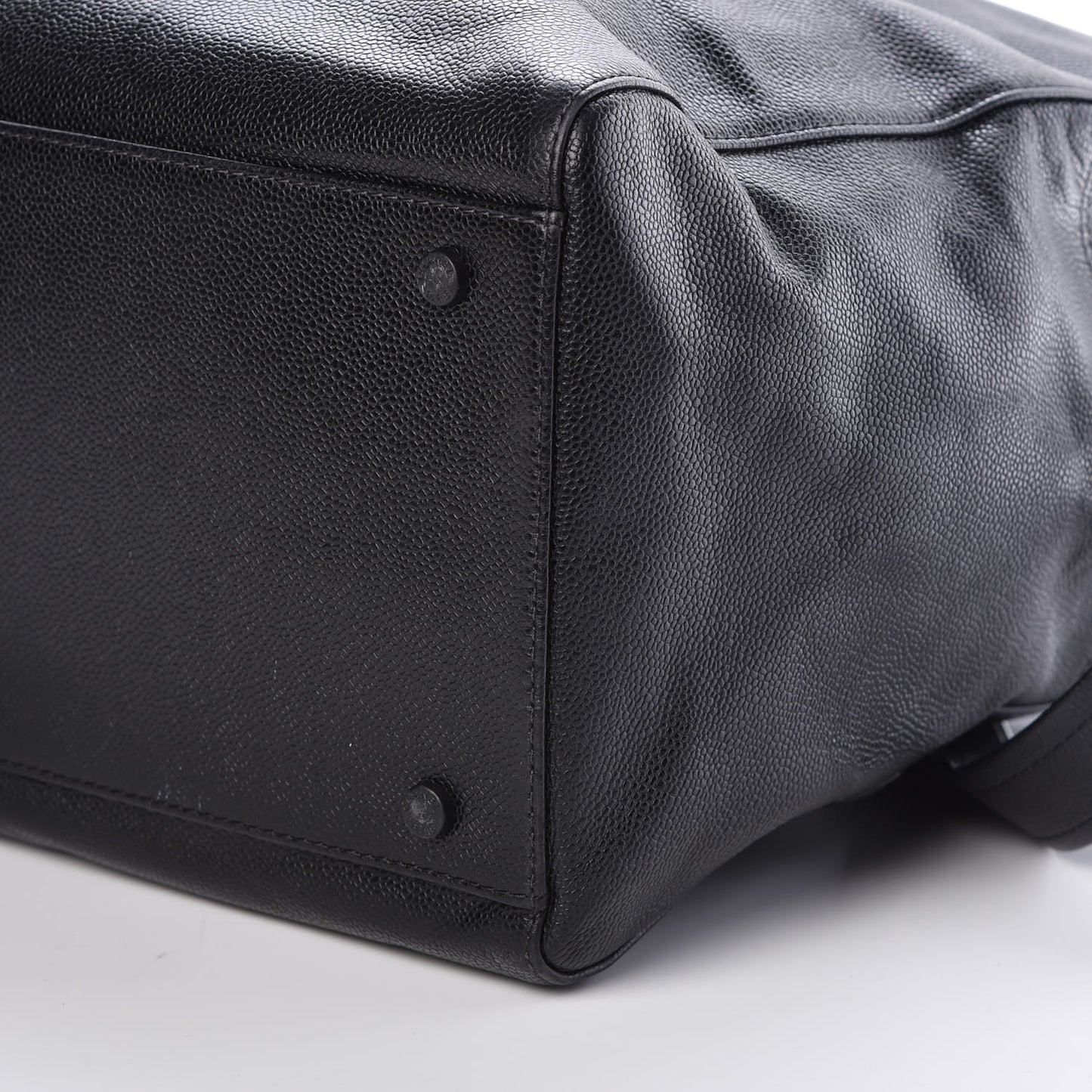 Caviar Large CC Shoulder Bag Black