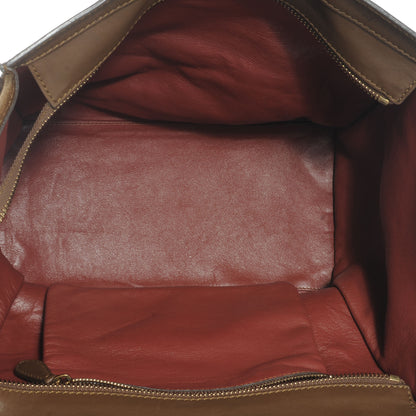 Celine Leather Suede Mini Luggage Khaki 5 of 7