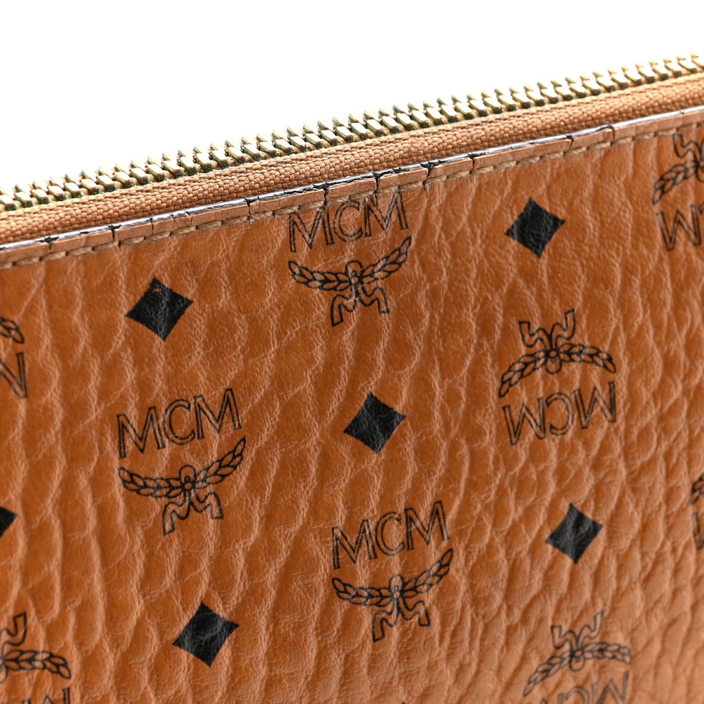 Visetos Medium Crossbody Pouch Cognac