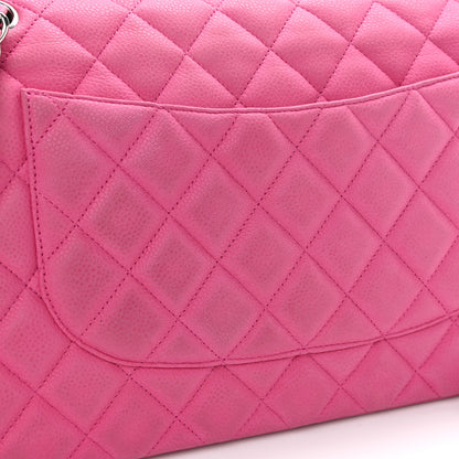 Chanel Iridescent Caviar Quilted Jumbo Double Flap Pink 8 of 13