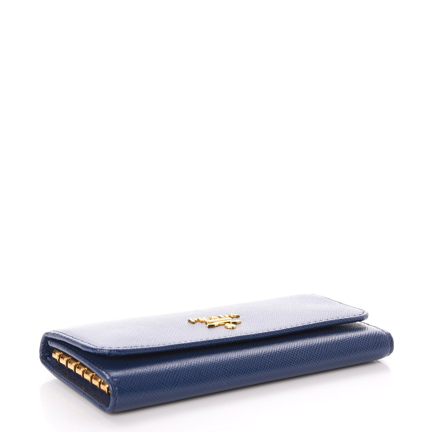 Prada Saffiano Metal 6 Key Holder Bleuette 4 of 8