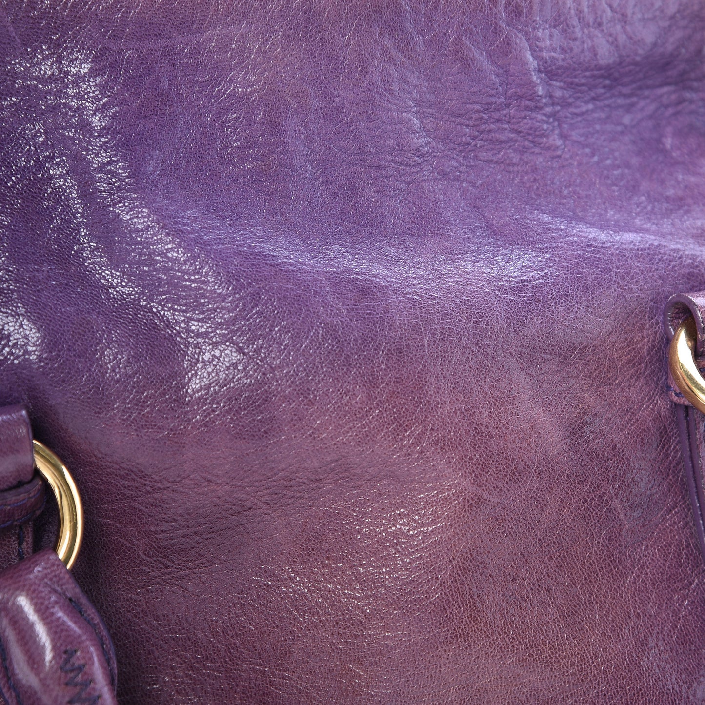 Vitello Lux Mini Bow Bag Viola