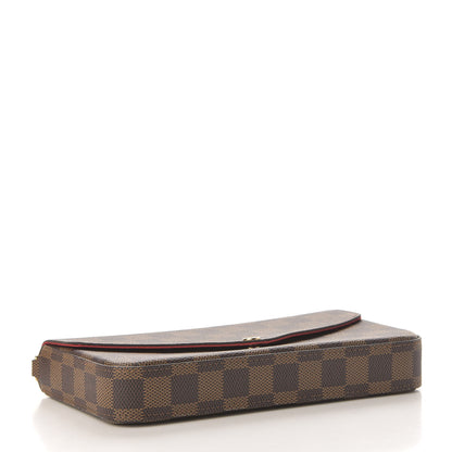 Louis Vuitton Damier Ebene Pochette Felicie Chain Wallet 4 of 11