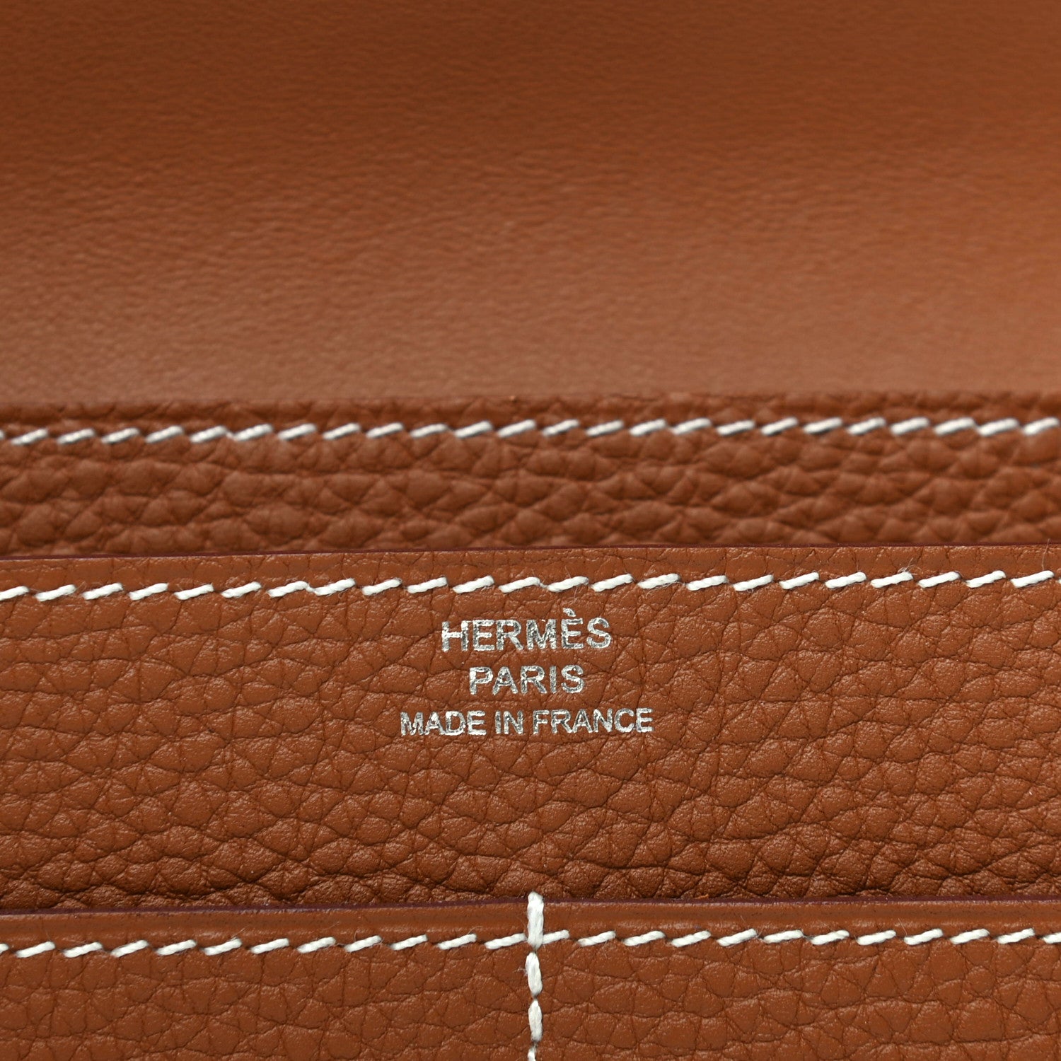 Hermes Togo Dogon Duo Wallet Gold 6 of 8