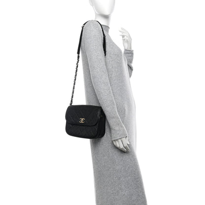 Chanel Caviar Quilted Round Messenger Flap Black 2 of 11