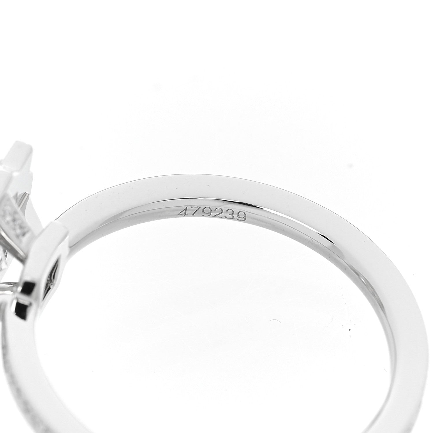 Harry Winston Platinum Diamond .71ct Belle Round Brilliant Micropave Ring 49 5 5 of 7