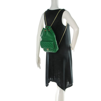 Chanel Lambskin Quilted Small In Seoul Backpack Green 2 of 8
