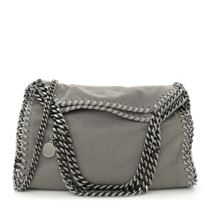 Stella McCartney Shaggy Deer Mini Falabella Fold Over Tote Light Grey 1 of 10