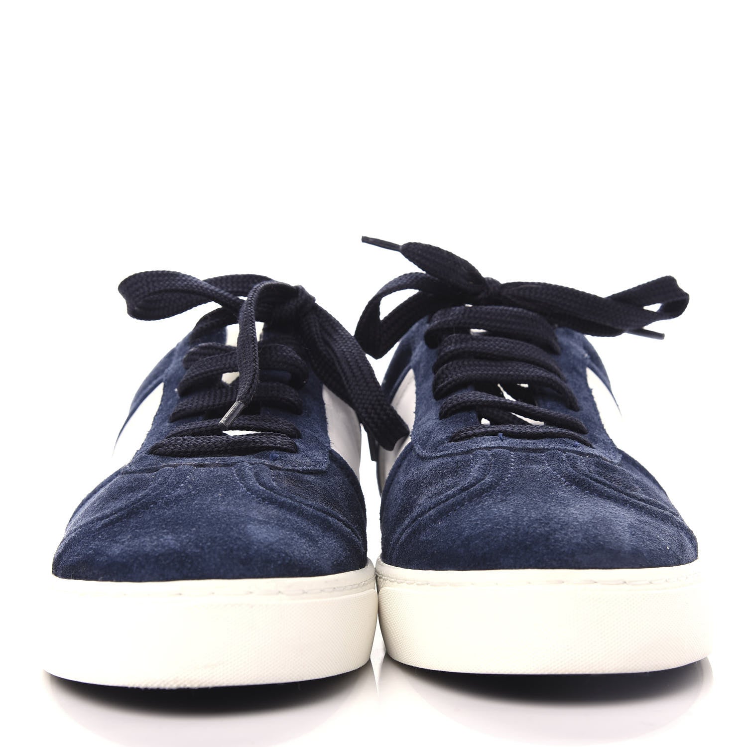 Valentino Garavani Suede Flycrew Sneakers 39.5 Marine White 2 of 10