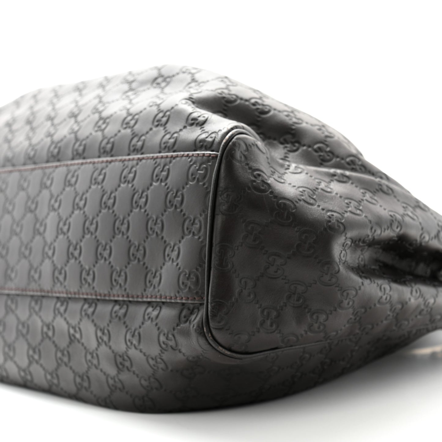 Guccissima Vitello Tender Large Sukey Tote Testa di Moro