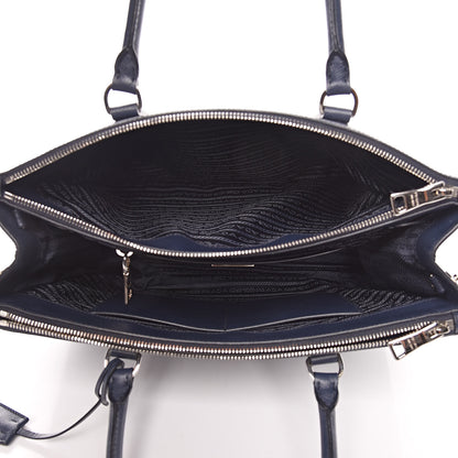 Prada Saffiano Medium Galleria Double Zip Tote Baltico 5 of 9
