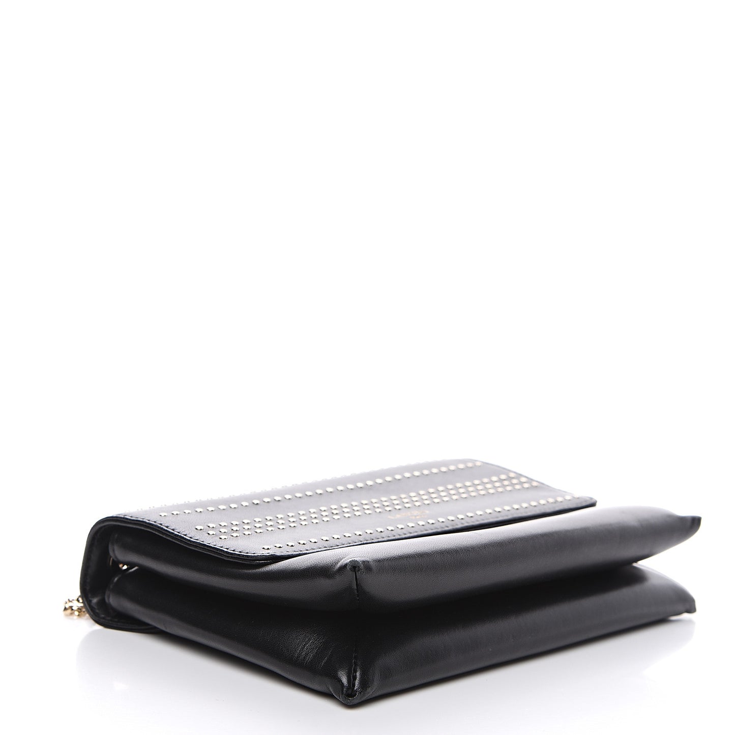 Lambskin Studded Mini Sugar Flap Shoulder Bag Black