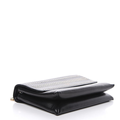 Lanvin Lambskin Studded Mini Sugar Flap Shoulder Bag Black 3 of 11