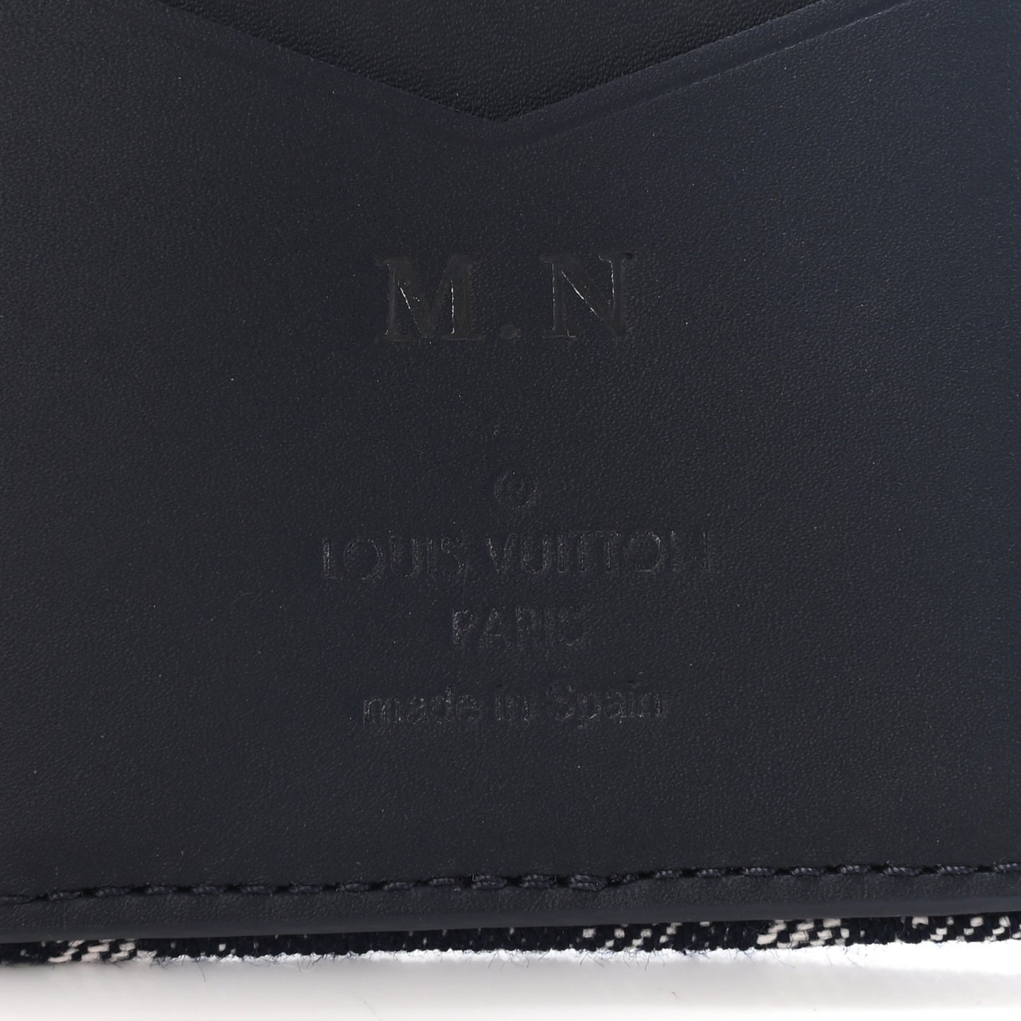 Monogram Tapestry Pocket Organizer Bleu