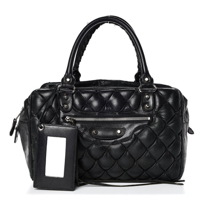 Balenciaga Chevre Quilted Matelasse MM Black 1 of 14