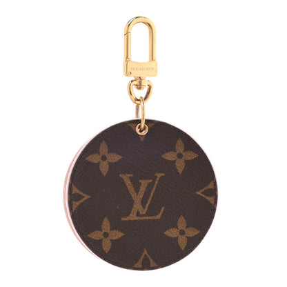 Louis Vuitton Monogram LV Mirror Bag Charm Key Holder Rose Ballerine 1 of 8