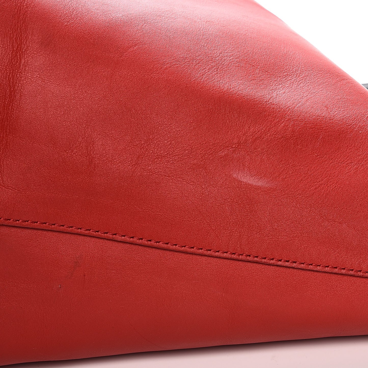 Calfskin Large Antigona Tote Red Black