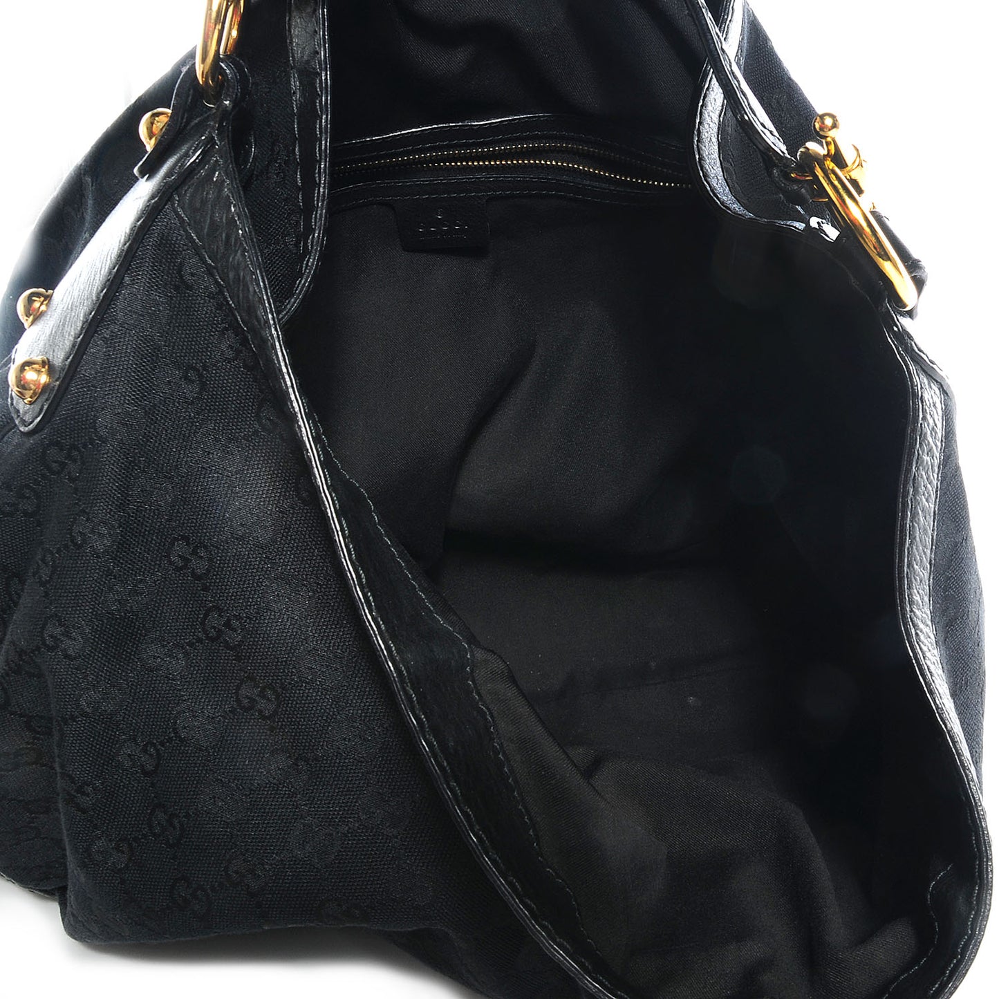 Monogram Large Jockey Hobo Black