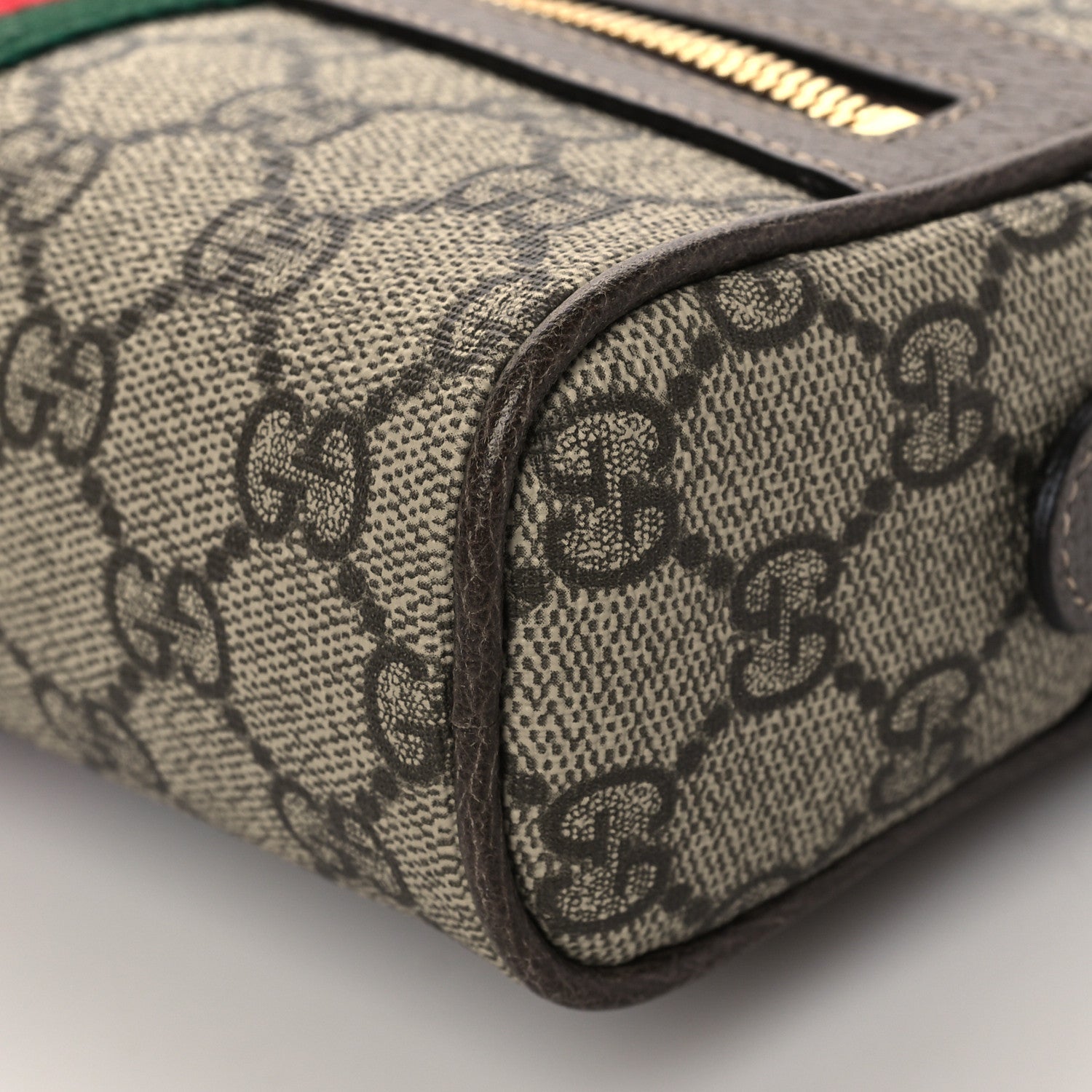 Gucci GG Supreme Monogram Web Small Ophidia Belt Bag 65 26 Dark Brown 9 of 9