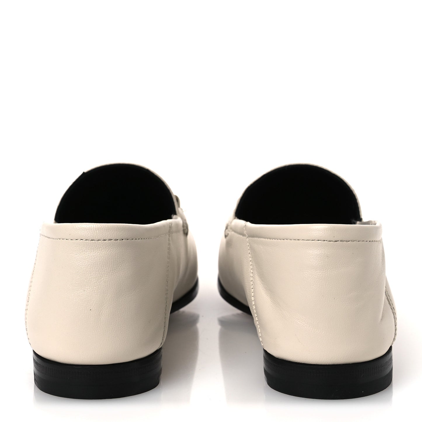 Lambskin Womens Brixton Horsebit Loafers 38.5 Mystic White