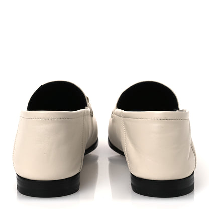 Gucci Lambskin Womens Brixton Horsebit Loafers 38.5 Mystic White 6 of 13
