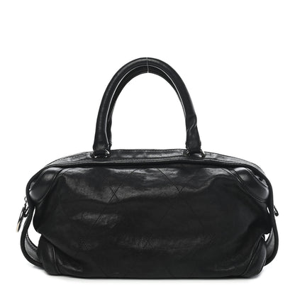 Chanel Calfskin Round Bowling Bag Black 1 of 10