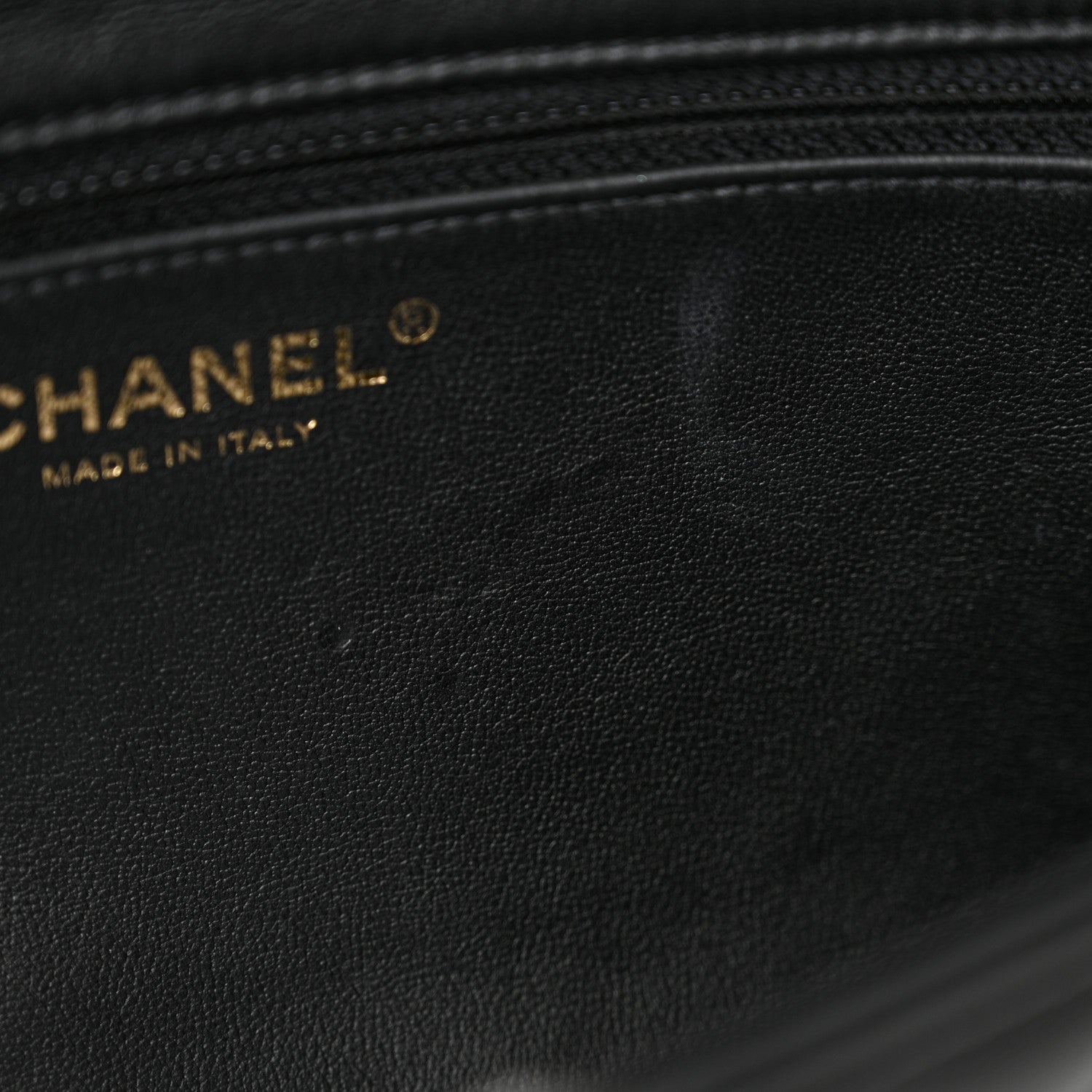 Chanel Lambskin Quilted Pearl CC Flap Clutch Black 11 of 11