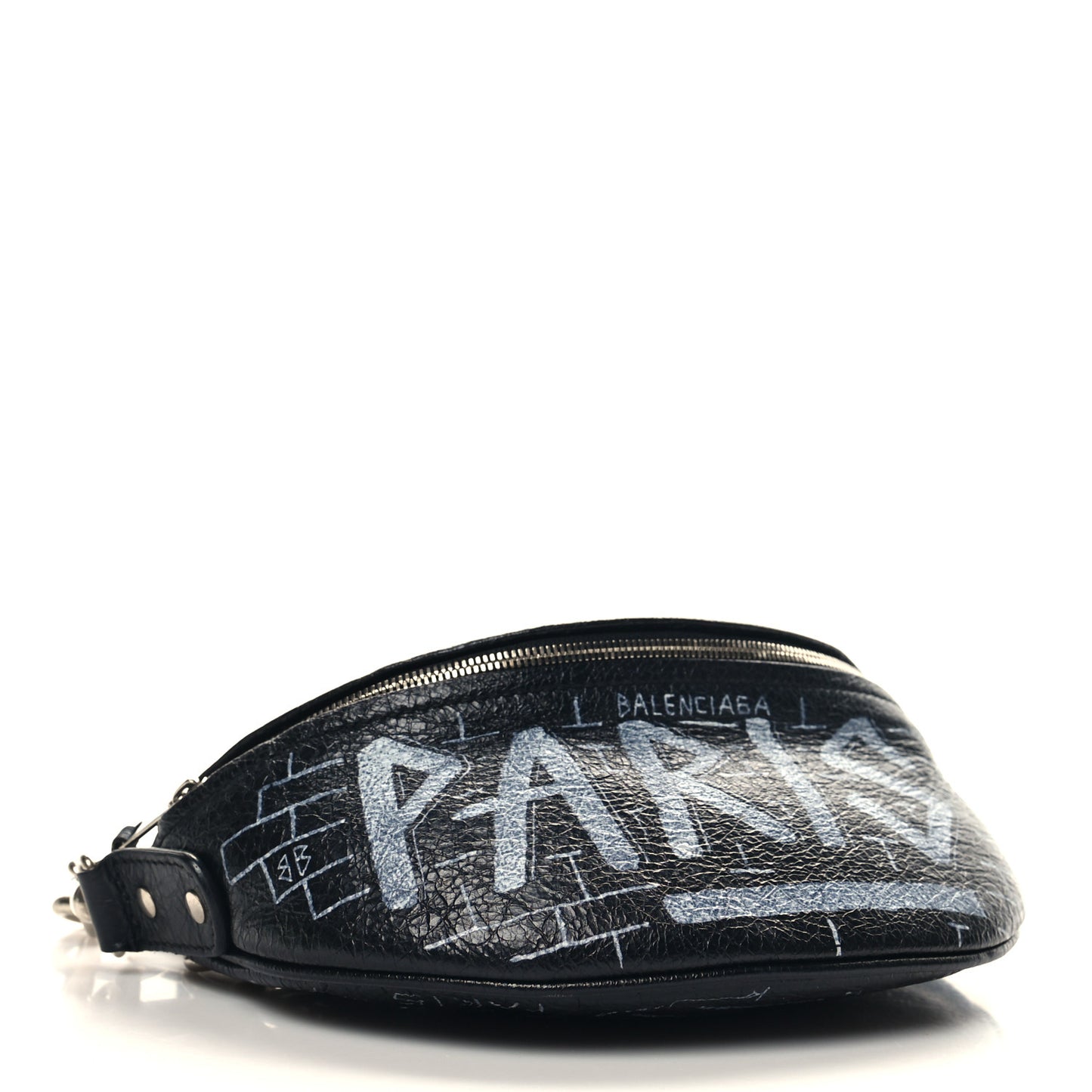 Agneau Arena Graffiti All Over XXS Souvenir Belt Bag Black White