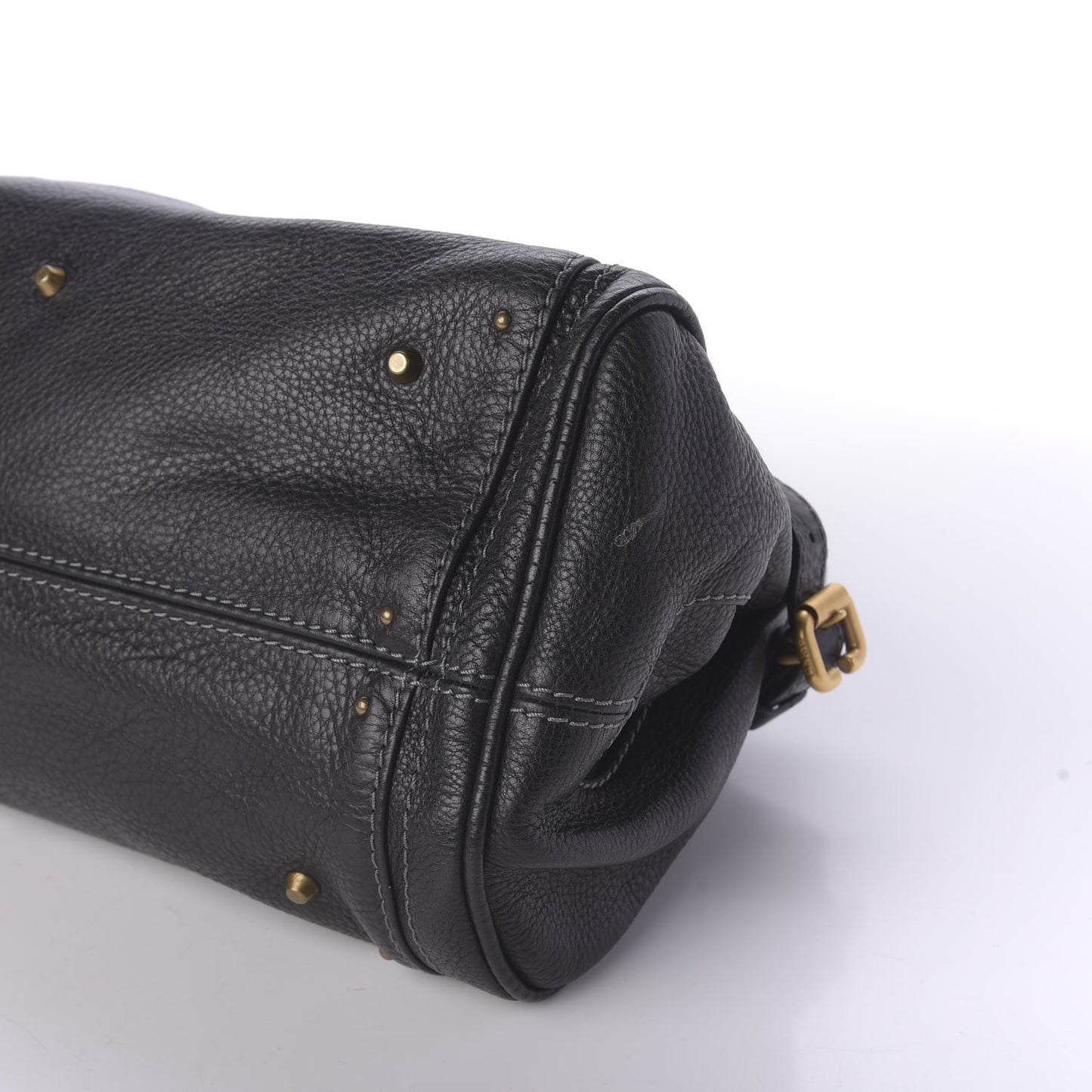Calfskin Medium Paddington Satchel Black