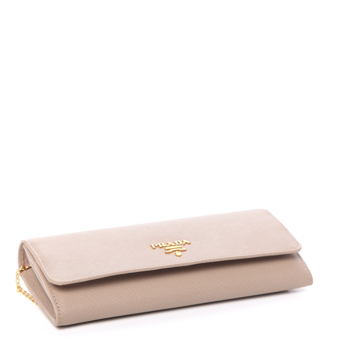 Saffiano Metal Continental Flap Wallet Cammeo