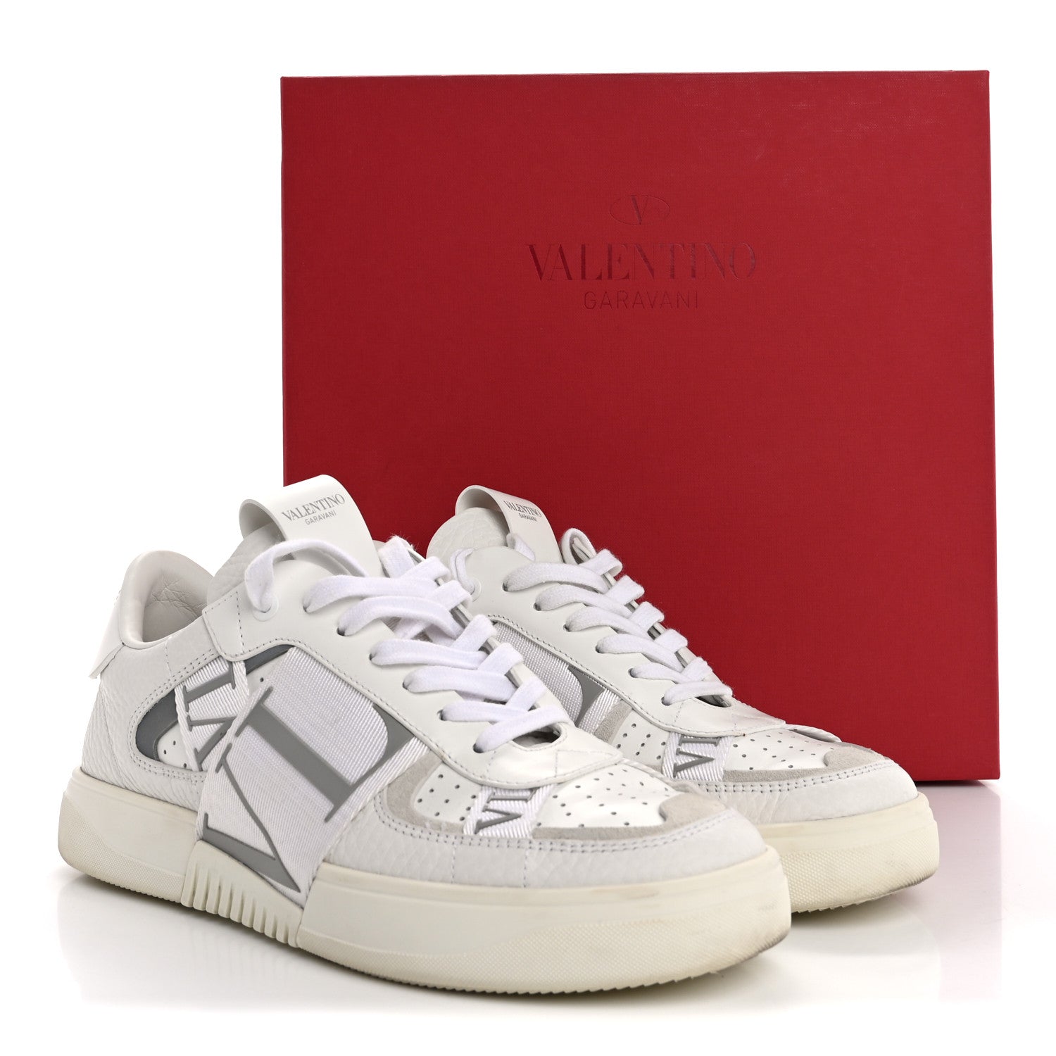 Valentino Garavani Calfskin Womens VL7N Sneakers 39.5 White Ice 12 of 12