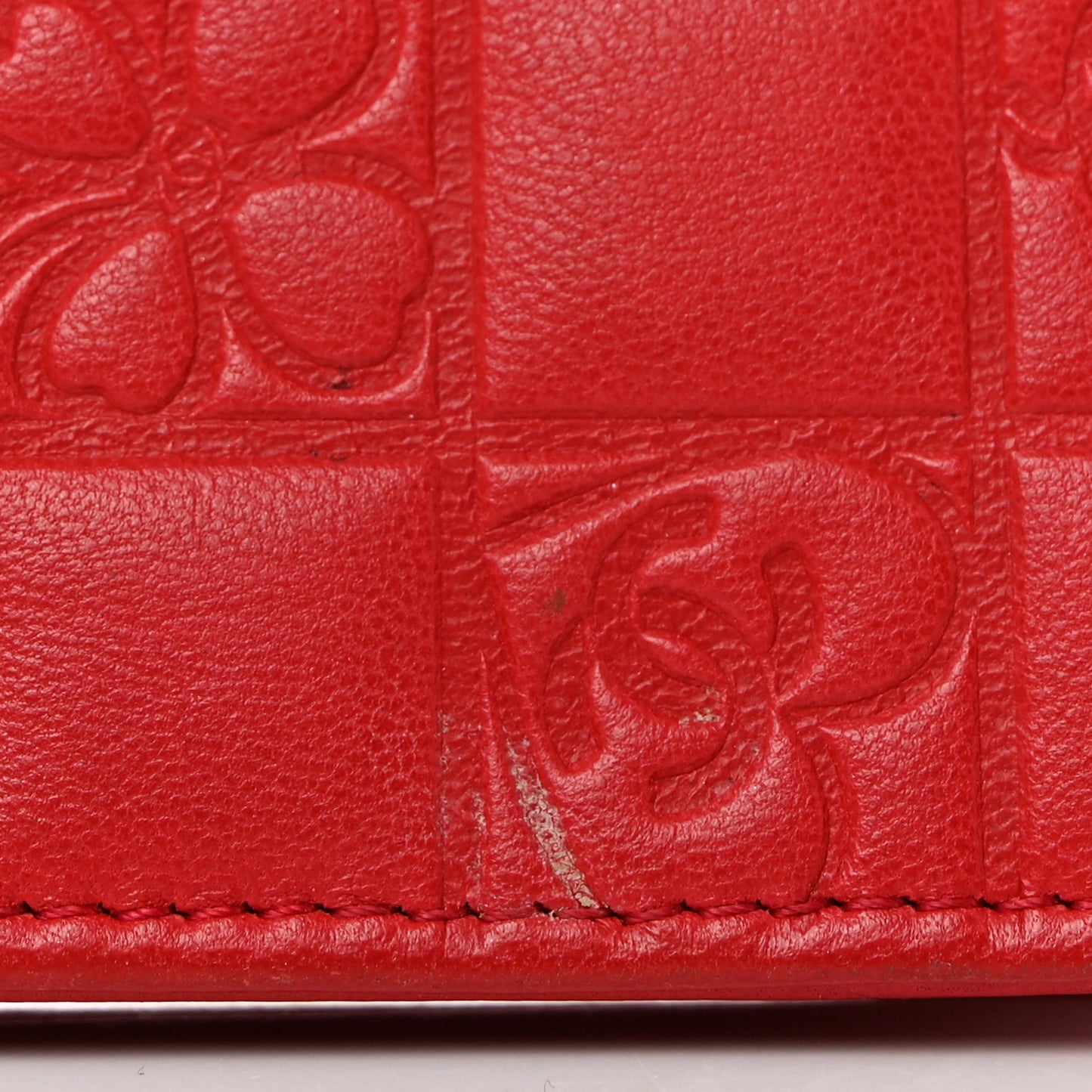 Lambskin Precious Symbols Pochette Red
