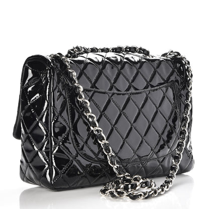 Chanel Patent Quilted Jumbo Single Flap Black 3 of 8