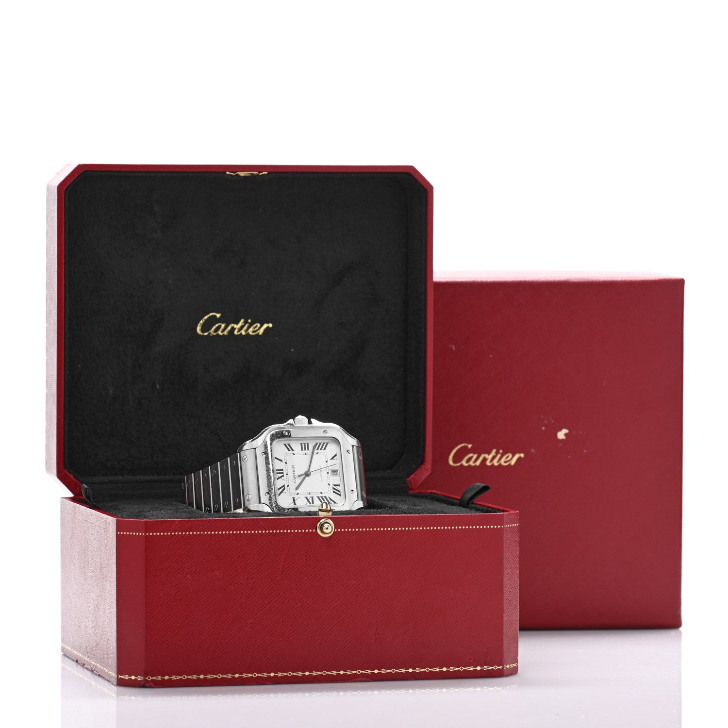 Cartier Stainless Steel 39.8mm Santos De Cartier Automatic Watch 5 of 6