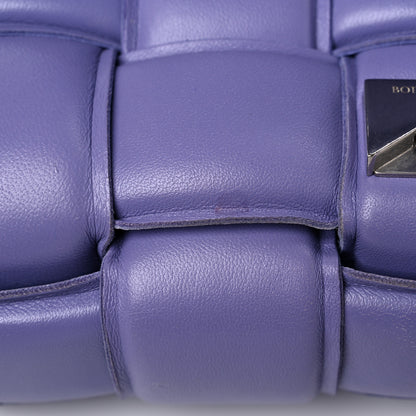 Bottega Veneta Lambskin Maxi Intreccio Padded Chain Cassette Crossbody Bag Lavender 12 of 16