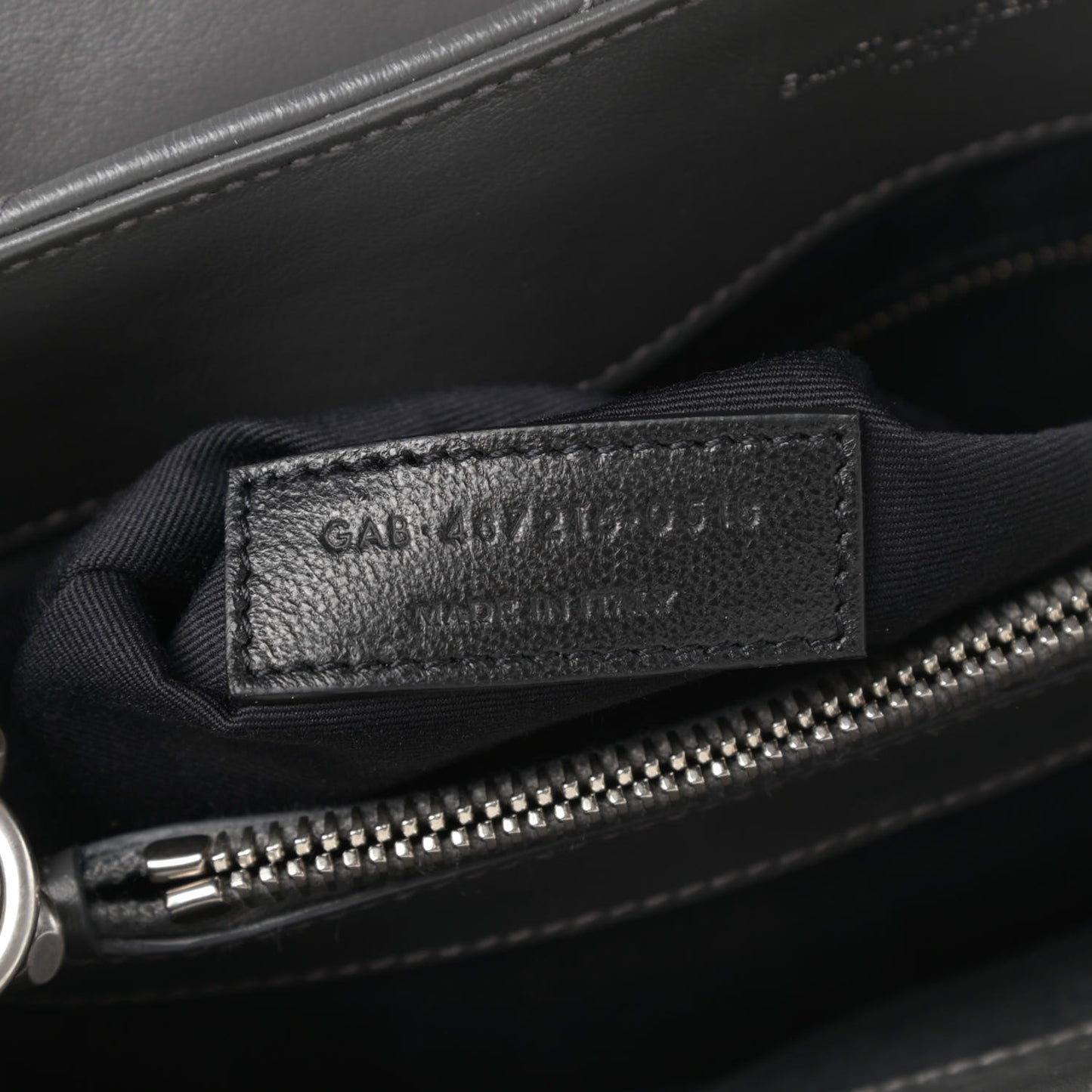 Calfskin Y Quilted Monogram Medium Loulou Chain Satchel Asphalt