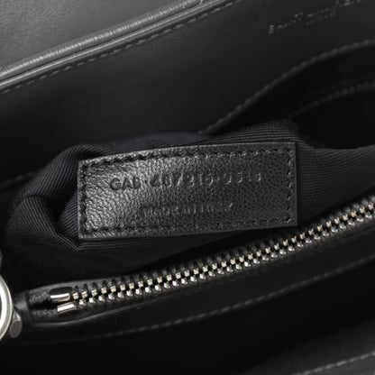 Saint Laurent Calfskin Y Quilted Monogram Medium Loulou Chain Satchel Asphalt 7 of 10