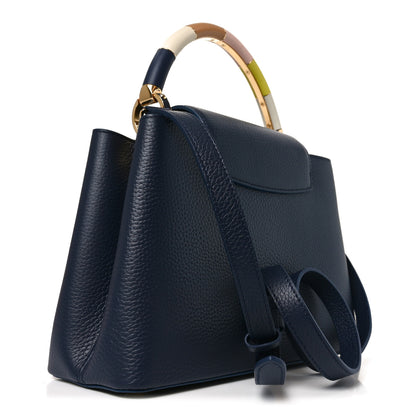 Louis Vuitton Taurillon Kintsugi Capucines MM Navy 2 of 8